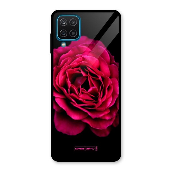 Magical Rose Glass Back Case for Galaxy A12