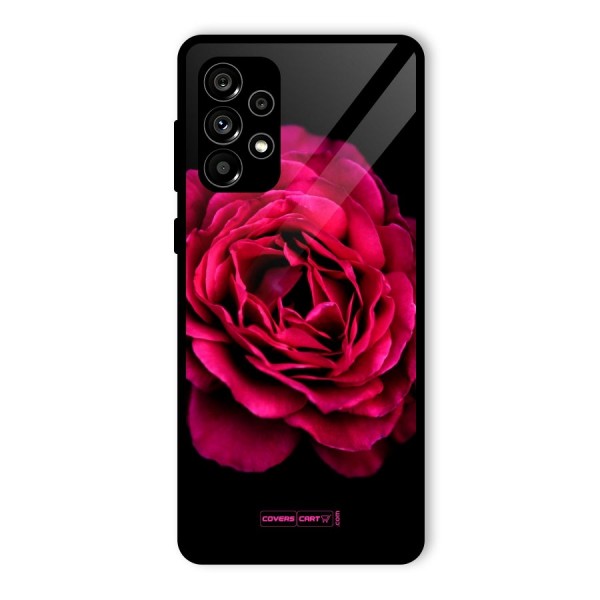 Magical Rose Glass Back Case for Galaxy A73 5G