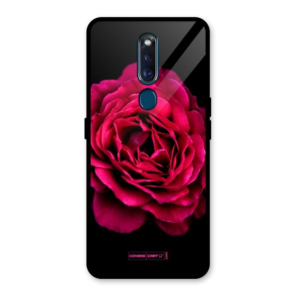 Magical Rose Glass Back Case for Oppo F11 Pro