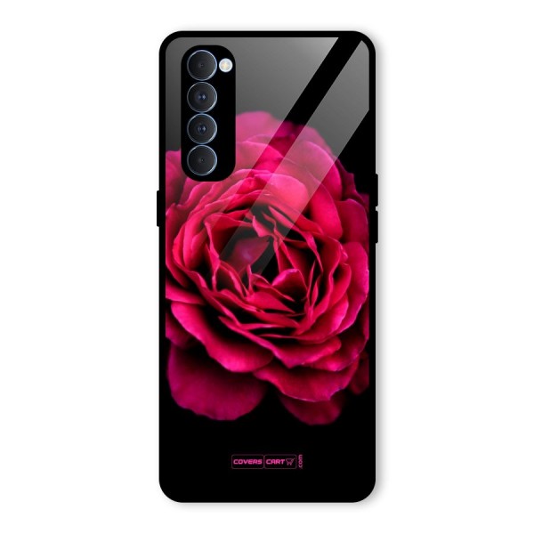 Magical Rose Glass Back Case for Oppo Reno4 Pro