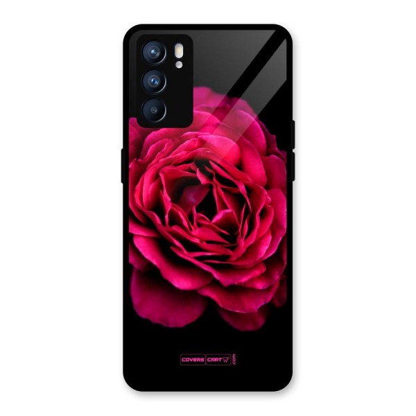 Magical Rose Glass Back Case for Oppo Reno6 5G
