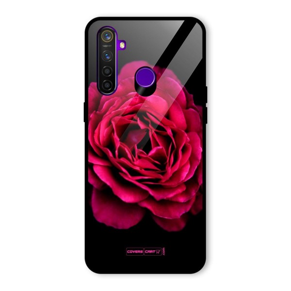 Magical Rose Glass Back Case for Realme 5 Pro