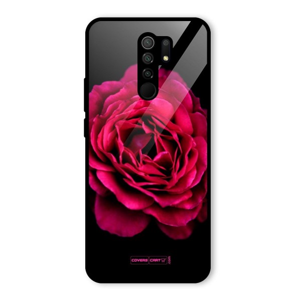 Magical Rose Glass Back Case for Redmi 9 Prime