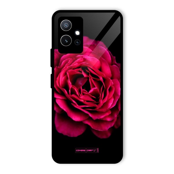 Magical Rose Glass Back Case for Vivo T1 5G