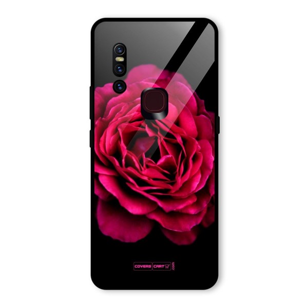 Magical Rose Glass Back Case for Vivo V15