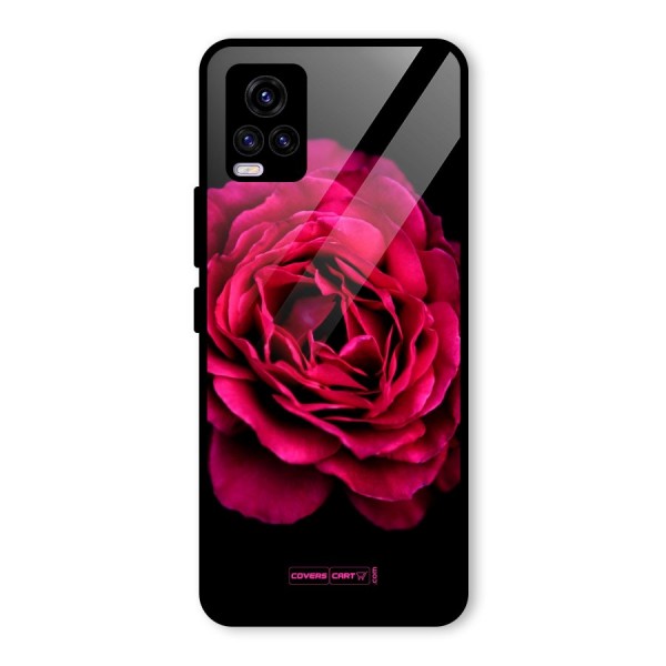 Magical Rose Glass Back Case for Vivo V20