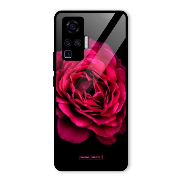 Magical Rose Glass Back Case for Vivo X50 Pro