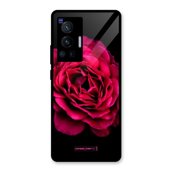 Magical Rose Glass Back Case for Vivo X70 Pro