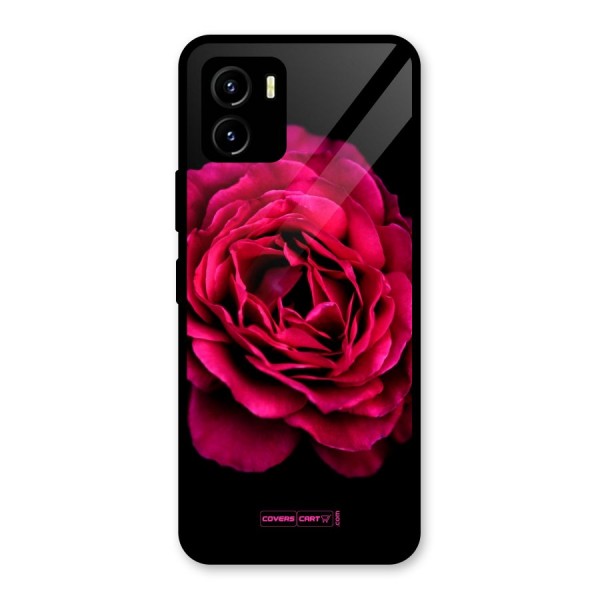 Magical Rose Glass Back Case for Vivo Y15s