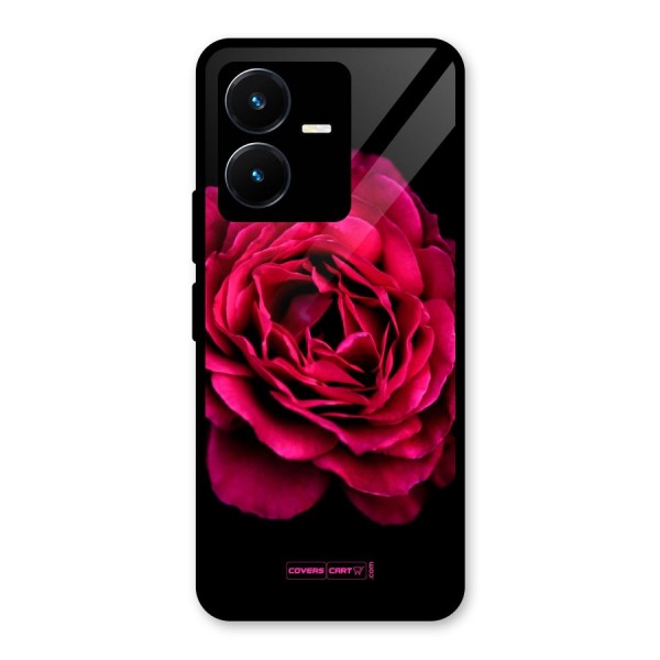 Magical Rose Glass Back Case for Vivo Y22