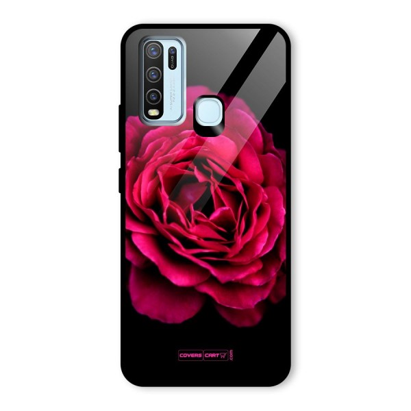 Magical Rose Glass Back Case for Vivo Y30