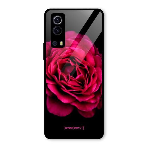 Magical Rose Glass Back Case for Vivo iQOO Z3