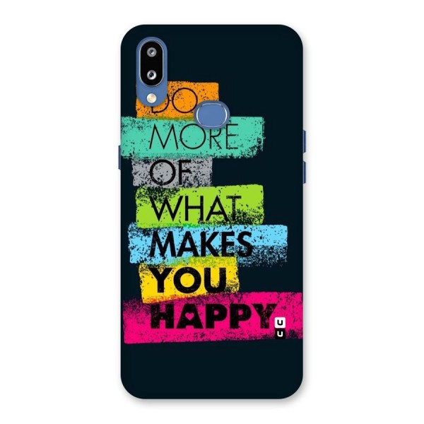 Makes You Happy Back Case for Galaxy M01s