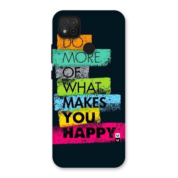 Makes You Happy Back Case for Redmi 9C