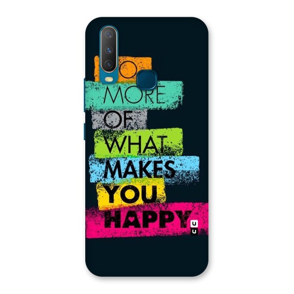 Makes You Happy Back Case for Vivo U10