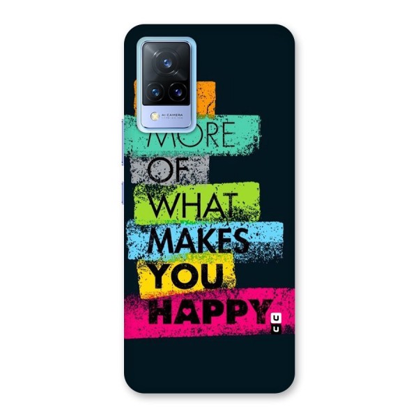 Makes You Happy Back Case for Vivo V21 5G