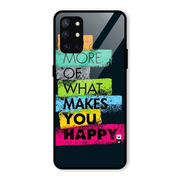 Makes You Happy Glass Back Case for OnePlus 9R