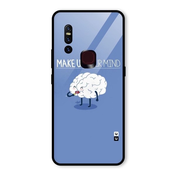 Makeup Your Mind Glass Back Case for Vivo V15