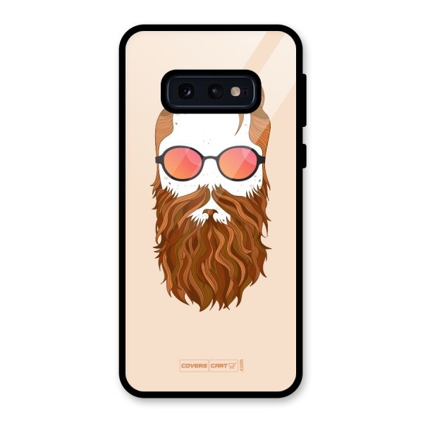 Man in Beard Glass Back Case for Galaxy S10e