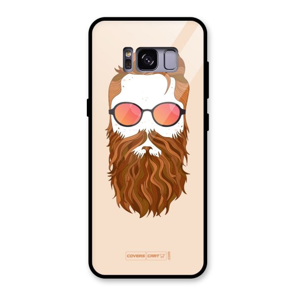 Man in Beard Glass Back Case for Galaxy S8