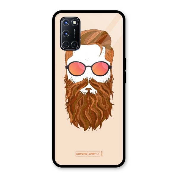 Man in Beard Glass Back Case for Oppo A52