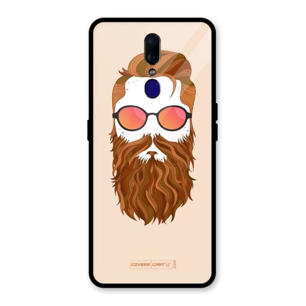 Man in Beard Glass Back Case for Oppo F11