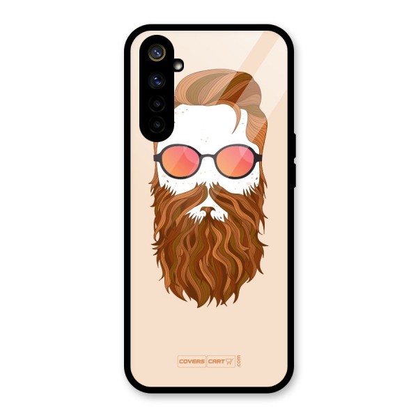 Man in Beard Glass Back Case for Realme 6i