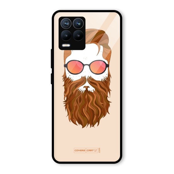 Man in Beard Glass Back Case for Realme 8