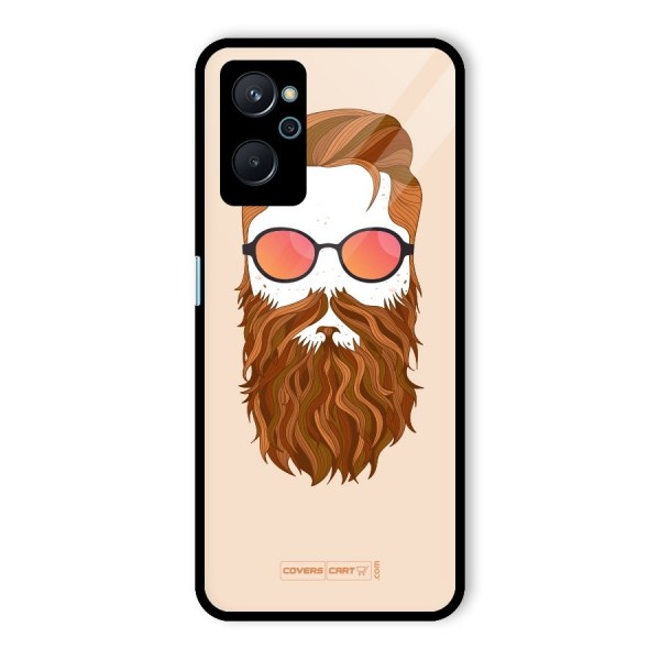 Man in Beard Glass Back Case for Realme 9i