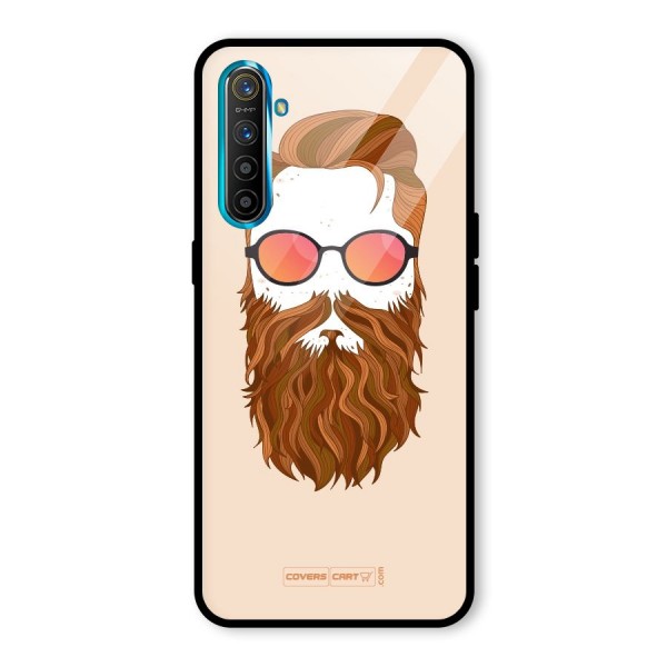 Man in Beard Glass Back Case for Realme XT