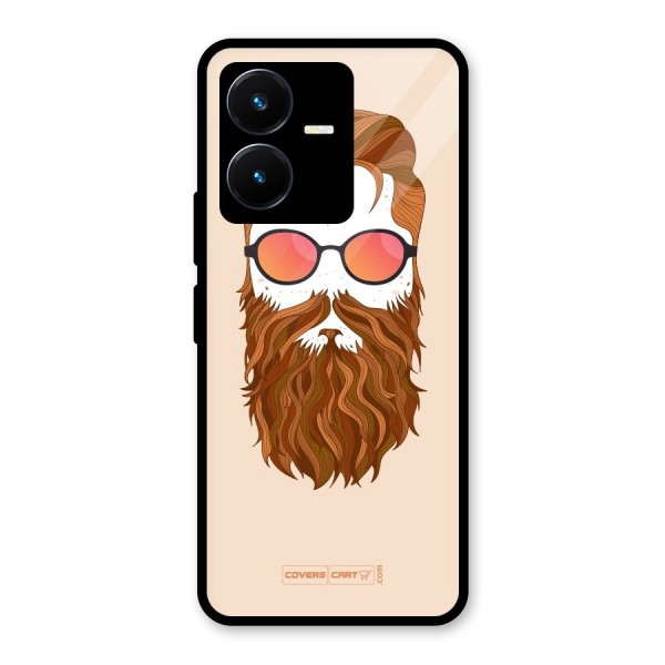 Man in Beard Glass Back Case for Vivo Y22