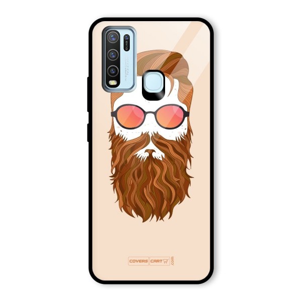 Man in Beard Glass Back Case for Vivo Y50