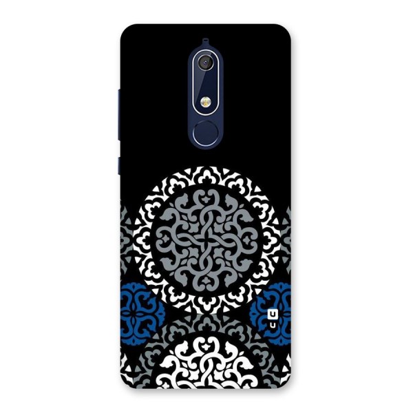 Mandala Circle Pattern Back Case for Nokia 5.1