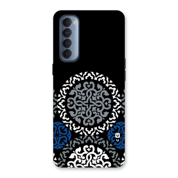 Mandala Circle Pattern Back Case for Reno4 Pro