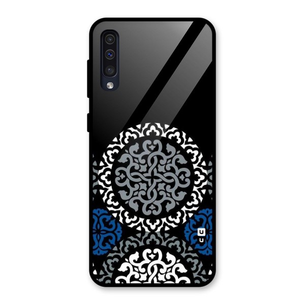 Mandala Circle Pattern Glass Back Case for Galaxy A50s