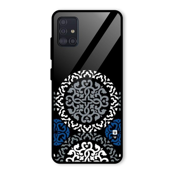 Mandala Circle Pattern Glass Back Case for Galaxy A51