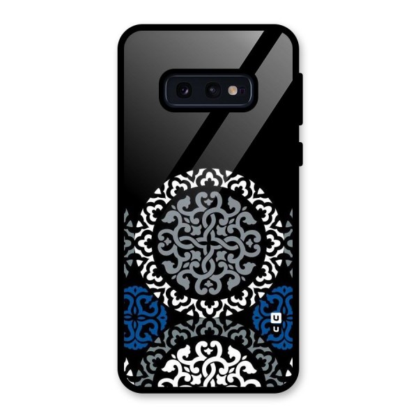 Mandala Circle Pattern Glass Back Case for Galaxy S10e