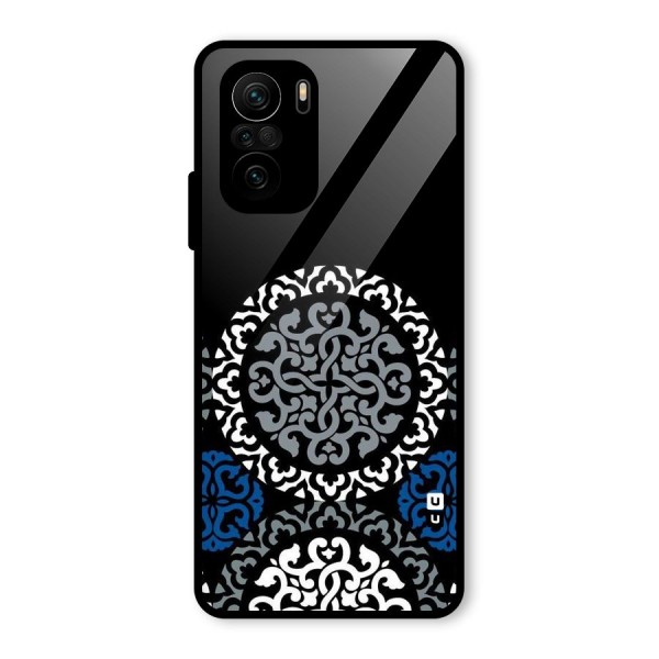 Mandala Circle Pattern Glass Back Case for Mi 11x