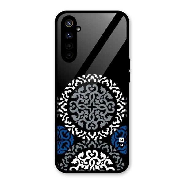 Mandala Circle Pattern Glass Back Case for Realme 6