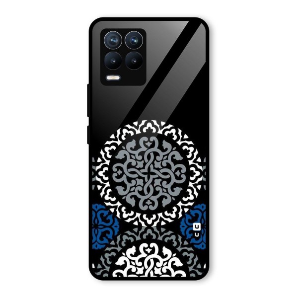 Mandala Circle Pattern Glass Back Case for Realme 8