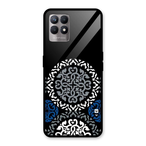 Mandala Circle Pattern Glass Back Case for Realme 8i