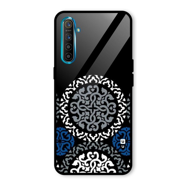 Mandala Circle Pattern Glass Back Case for Realme XT