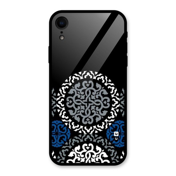 Mandala Circle Pattern Glass Back Case for XR