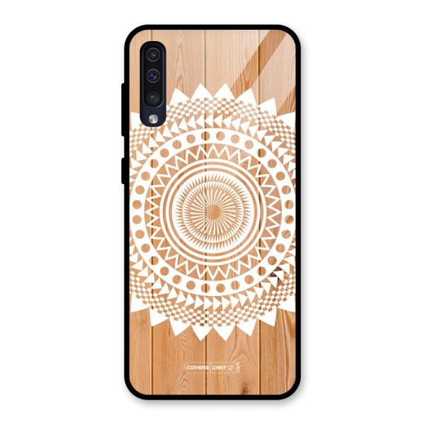 Mandala Design Glass Back Case for Galaxy A50s