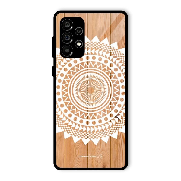 Mandala Design Glass Back Case for Galaxy A73 5G