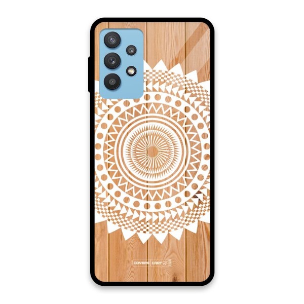 Mandala Design Glass Back Case for Galaxy M32 5G