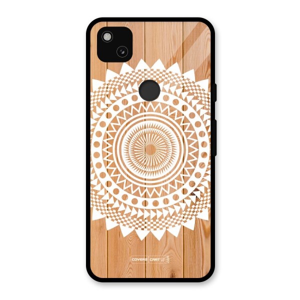 Mandala Design Glass Back Case for Google Pixel 4a