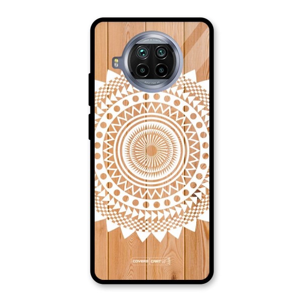 Mandala Design Glass Back Case for Mi 10i