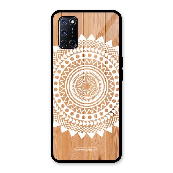 Mandala Design Glass Back Case for Oppo A52