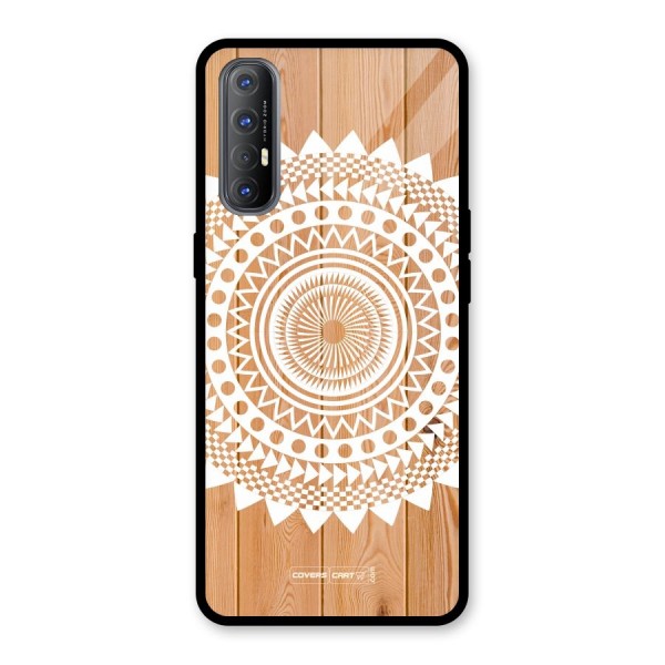 Mandala Design Glass Back Case for Oppo Reno3 Pro